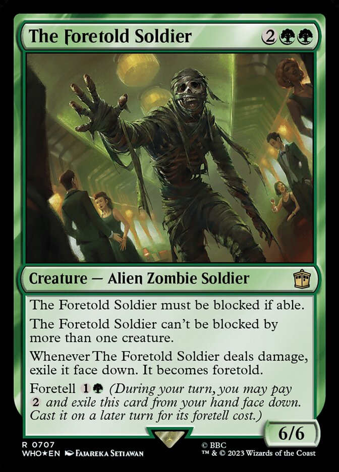 The Foretold Soldier WHO-707 Doctor Who Magic card