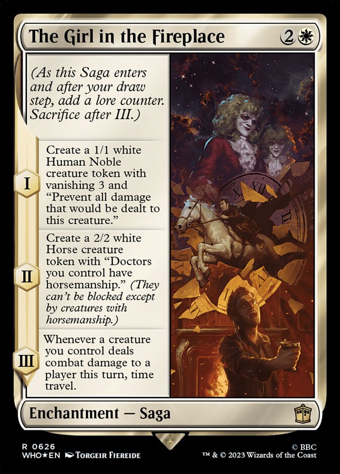 The Girl in the Fireplace WHO-626 Doctor Who Magic card