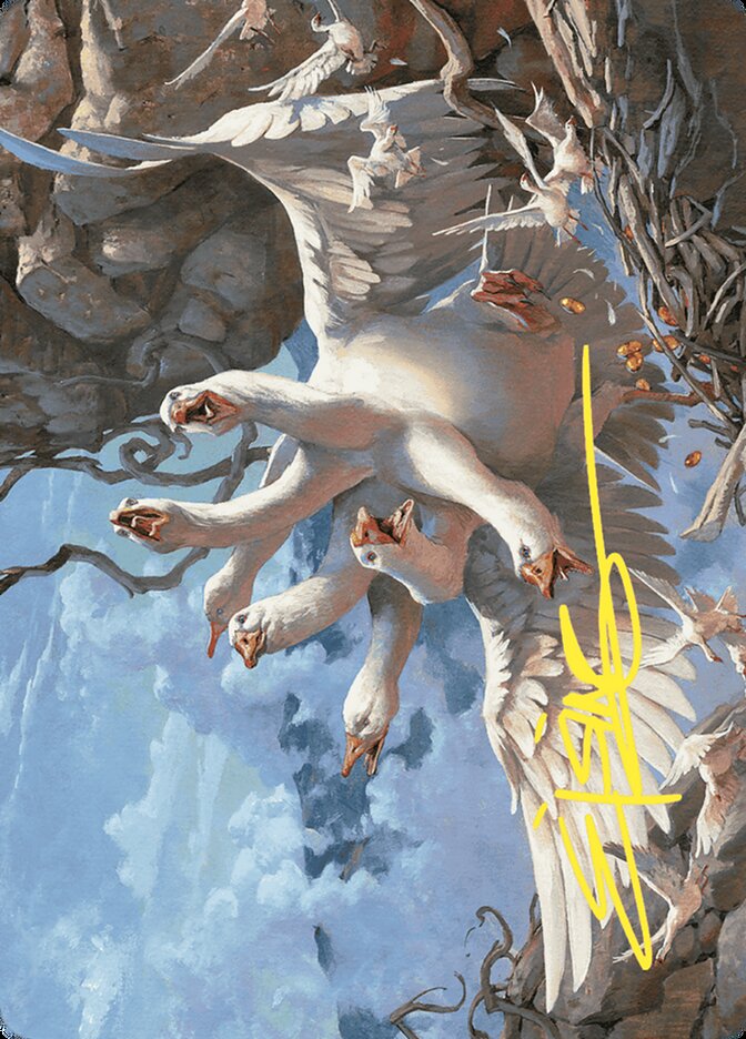 The Goose Mother // The Goose Mother AWOE-29 Wilds of Eldraine Art Series Magic card