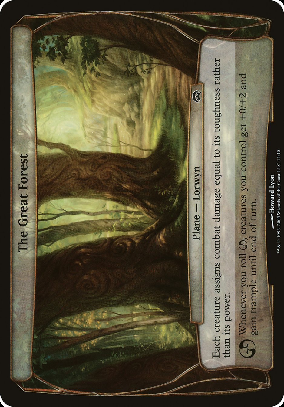 The Great Forest OHOP-14 Planechase Planes Magic card