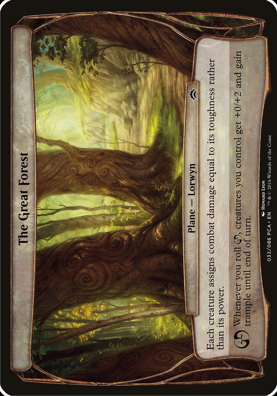 The Great Forest OPCA-32 Planechase Anthology Planes Magic card