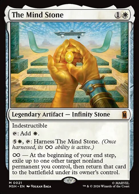 The Mind Stone MSH-21 Marvel Super Heroes Magic card