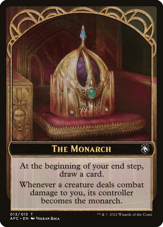 The Monarch TAFC-13 Forgotten Realms Commander Tokens Magic card