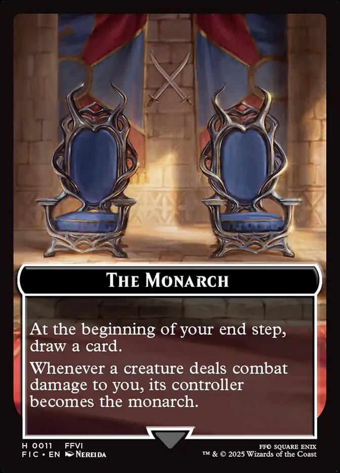 The Monarch TFIC-11 Final Fantasy Commander Tokens Magic card