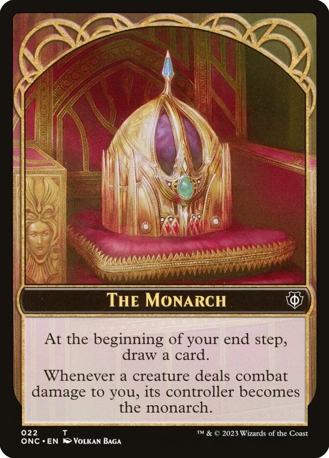 The Monarch TONC-22 Phyrexia: All Will Be One Commander Tokens Magic card