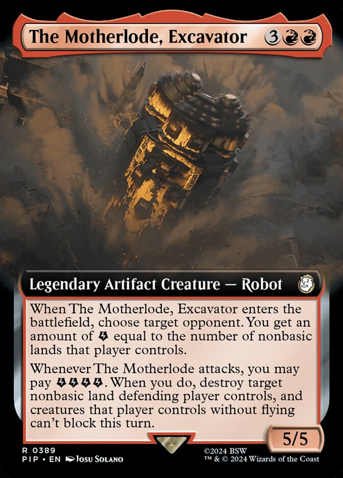 The Motherlode, Excavator PIP-389 Fallout Magic card