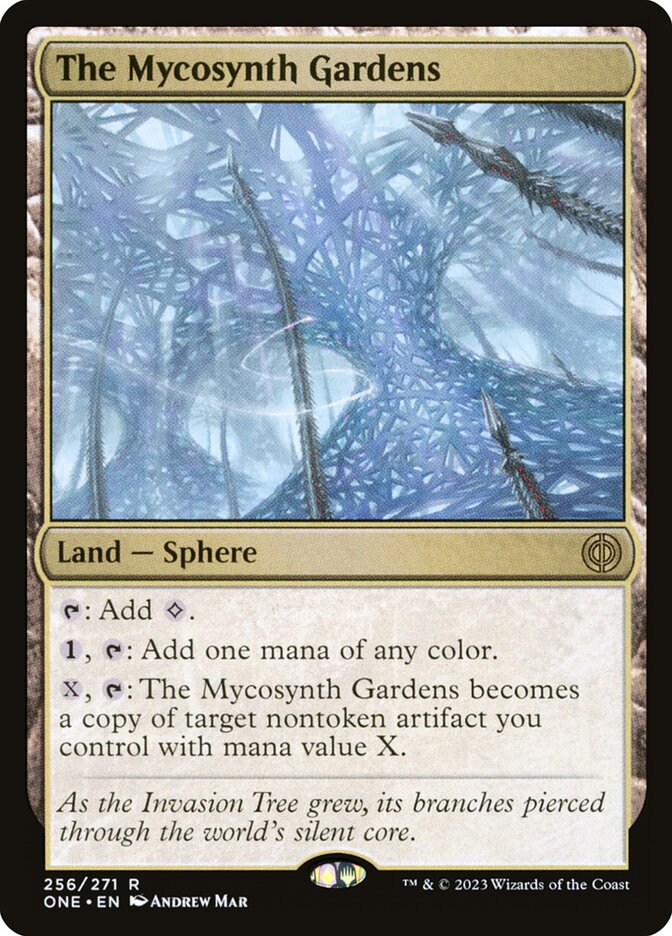 The Mycosynth Gardens ONE-256 Phyrexia: All Will Be One Magic card