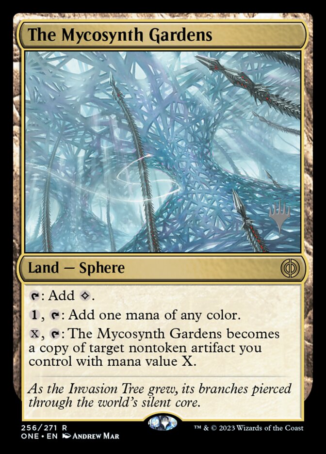 The Mycosynth Gardens PONE-256P Phyrexia: All Will Be One Promos Magic card