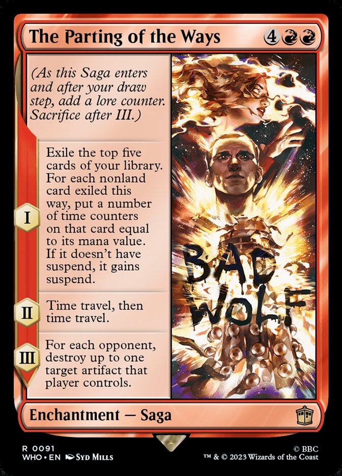 The Parting of the Ways WHO-91 Doctor Who Magic card