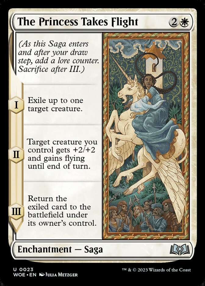 The Princess Takes Flight WOE-23 Wilds of Eldraine Magic card