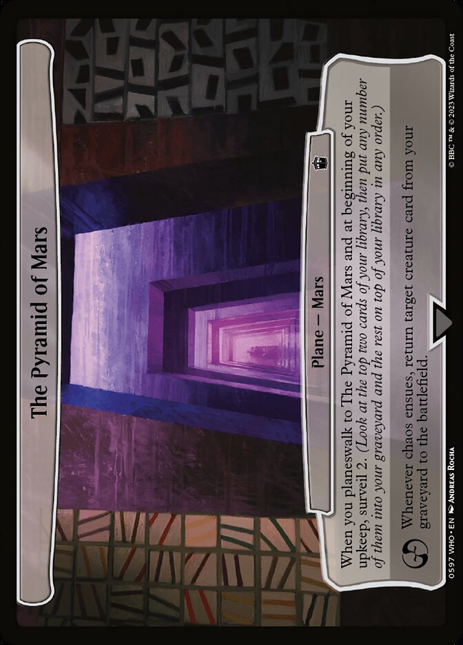 The Pyramid of Mars WHO-597 Doctor Who Magic card