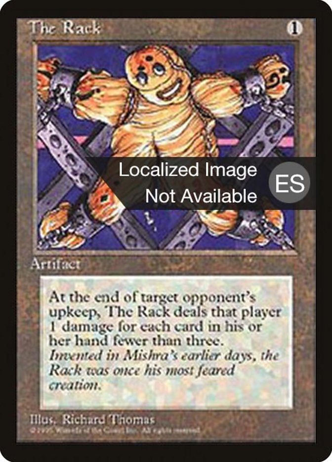 The Rack 4BB-352 Fourth Edition Foreign Black Border Magic card