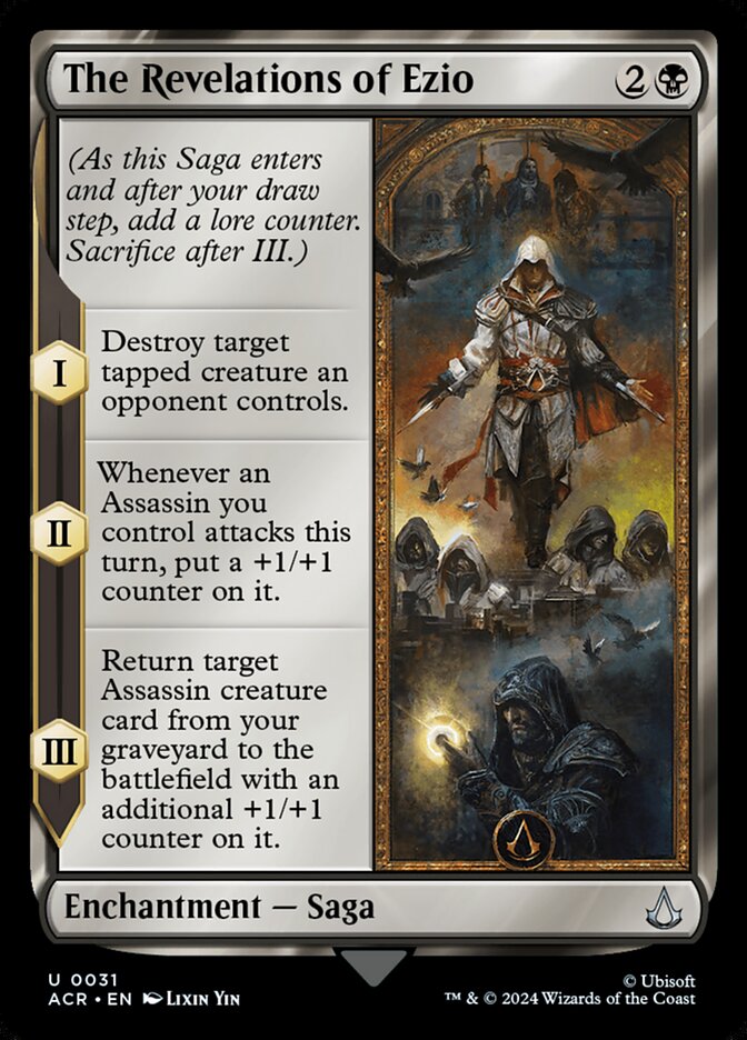 The Revelations of Ezio ACR-31 Assassin's Creed Magic card