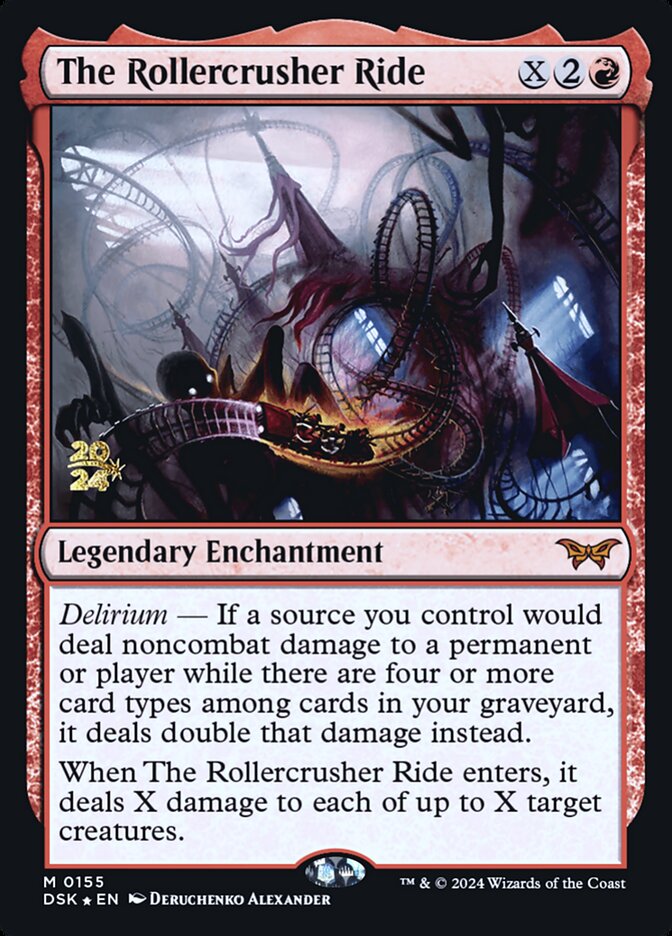 The Rollercrusher Ride PDSK-155S Duskmourn: House of Horror Promos Magic card