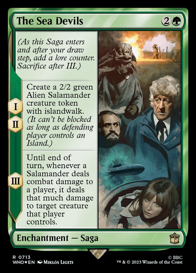 The Sea Devils WHO-713 Doctor Who Magic card