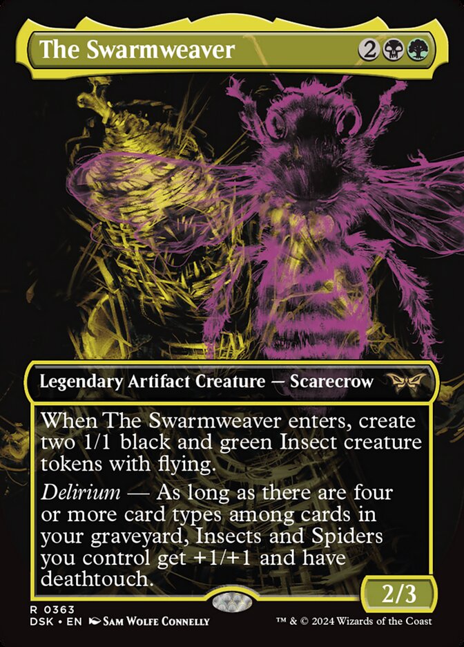The Swarmweaver DSK-363 Duskmourn: House of Horror Magic card