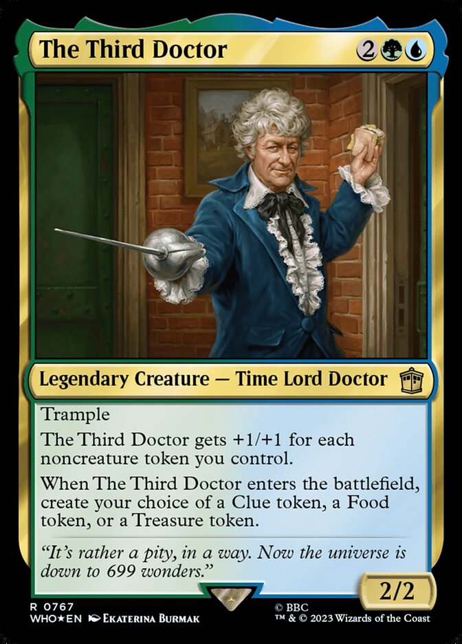 The Third Doctor WHO-767 Doctor Who Magic card