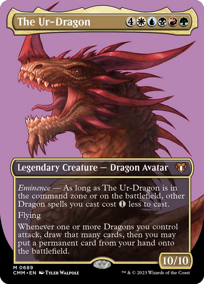 The Ur-Dragon CMM-689 Commander Masters Magic card
