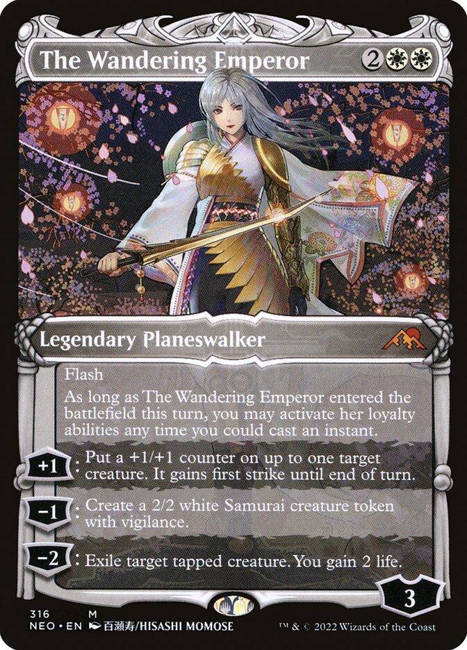 The Wandering Emperor NEO-316 Kamigawa: Neon Dynasty Magic card