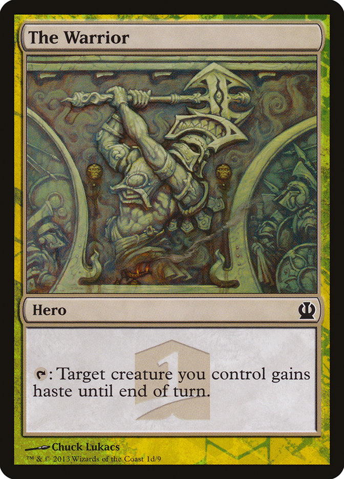 The Warrior THP1-1D Theros Hero's Path Magic card