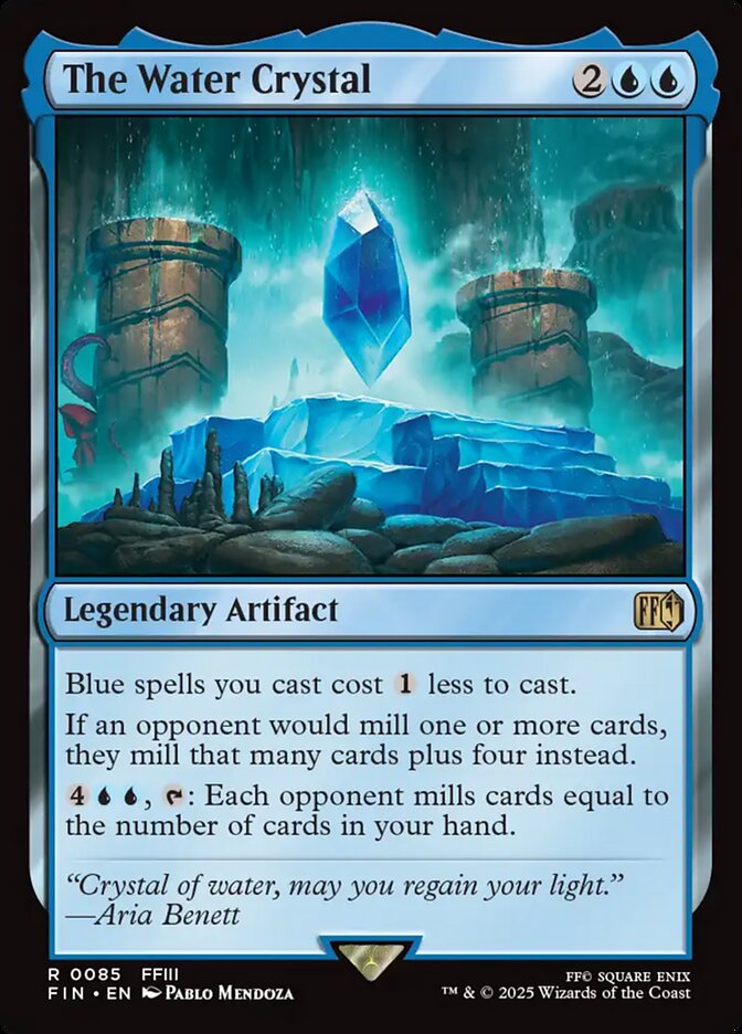 The Water Crystal FIN-85 Final Fantasy Magic card