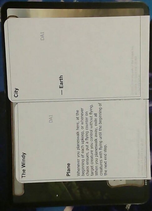 The Windy City PUNK-PLA009 Black Lotus Unknown Planechase Magic card