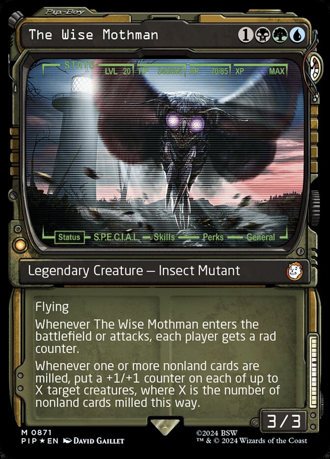 The Wise Mothman PIP-871 Fallout Magic card