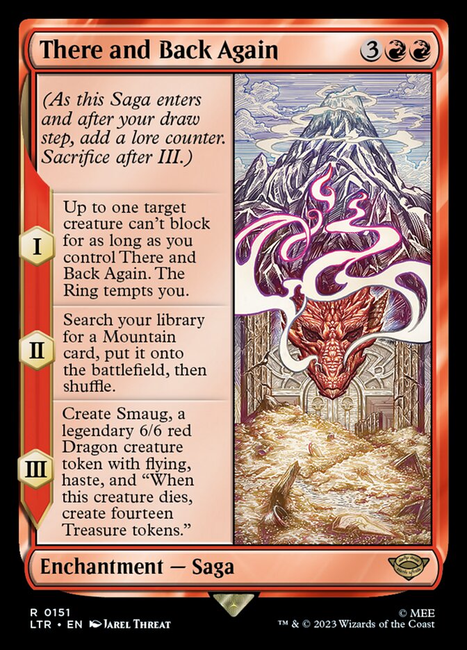 There and Back Again LTR-151 The Lord of the Rings: Tales of Middle-earth Magic card