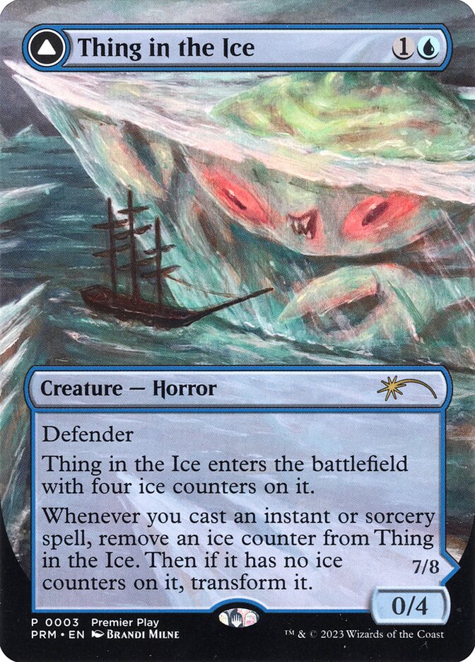 Thing in the Ice // Awoken Horror PR23-3 Regional Championship Qualifiers 2023 Magic card