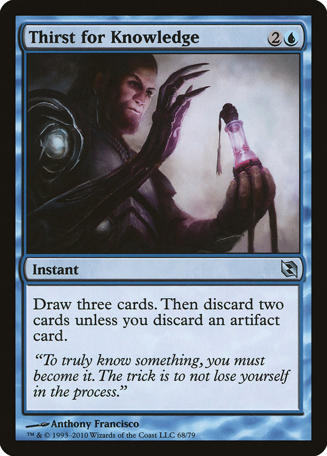 Thirst for Knowledge DDF-68 Duel Decks: Elspeth vs. Tezzeret Magic card
