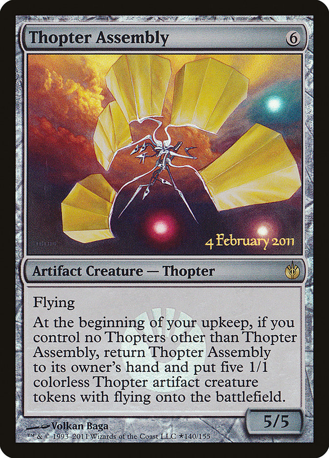 Thopter Assembly PMBS-140STAR Mirrodin Besieged Promos Magic card