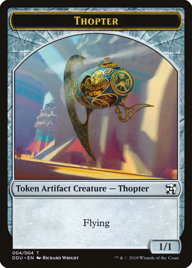 Thopter TDDU-4 Duel Decks: Elves vs. Inventors Tokens Magic card