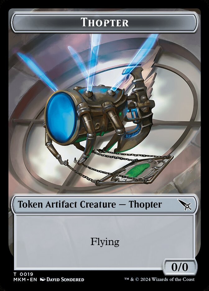 Thopter TMKM-19 Murders at Karlov Manor Tokens Magic card
