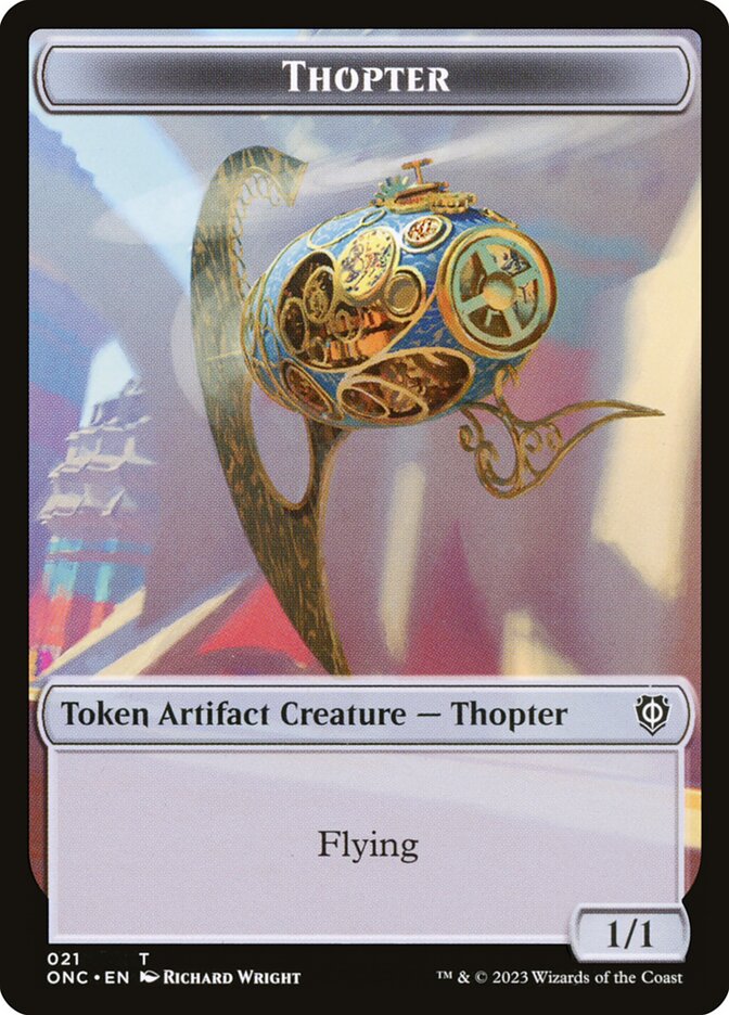 Thopter TONC-21 Phyrexia: All Will Be One Commander Tokens Magic card