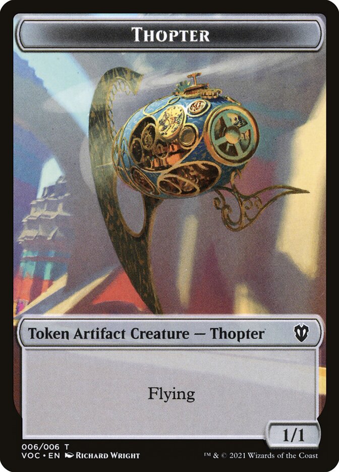 Thopter TVOC-6 Crimson Vow Commander Tokens Magic card