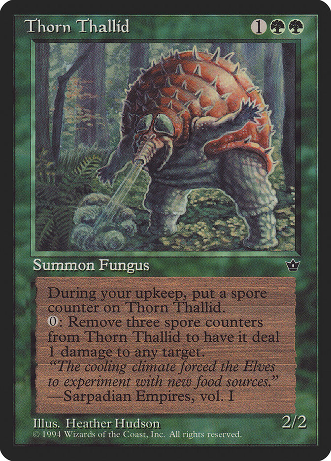 Thorn Thallid FEM-80B Fallen Empires Magic card