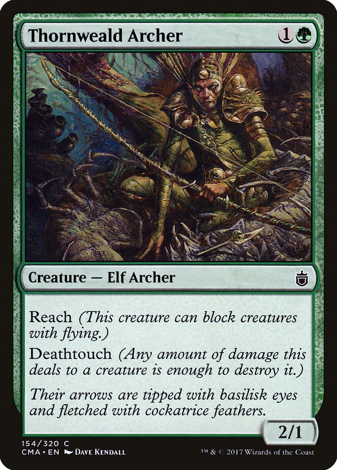 Thornweald Archer CMA-154 Commander Anthology Magic card