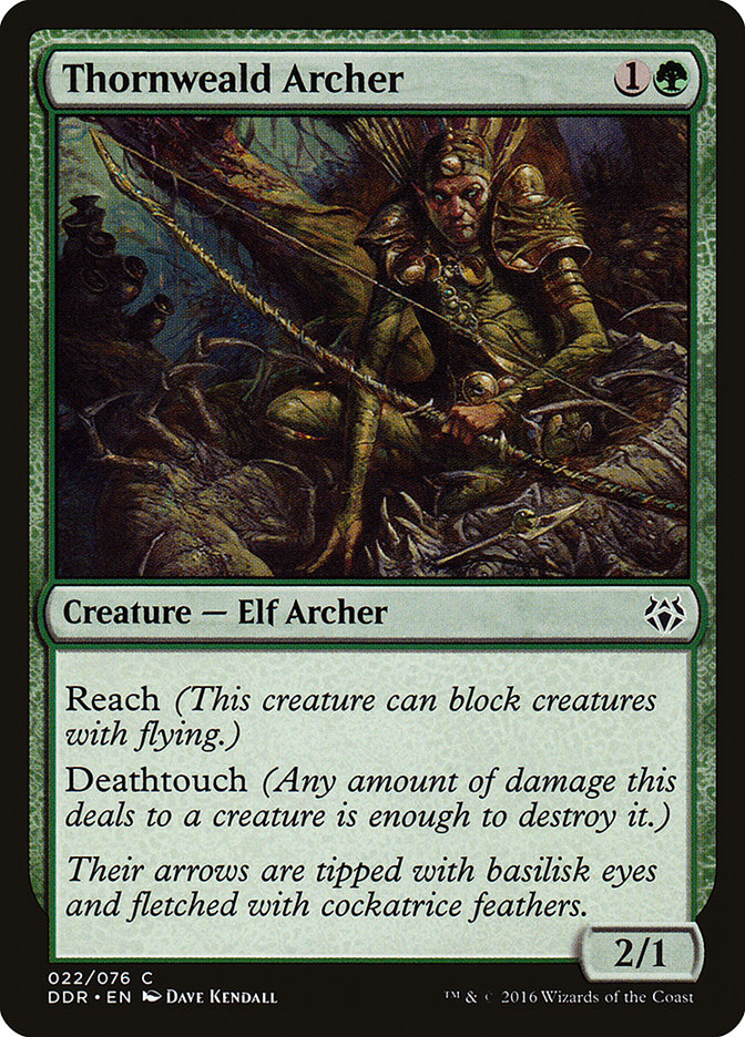 Thornweald Archer DDR-22 Duel Decks: Nissa vs. Ob Nixilis Magic card