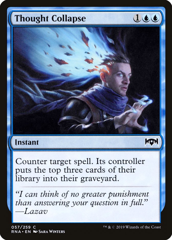 Thought Collapse RNA-57 Ravnica Allegiance Magic card
