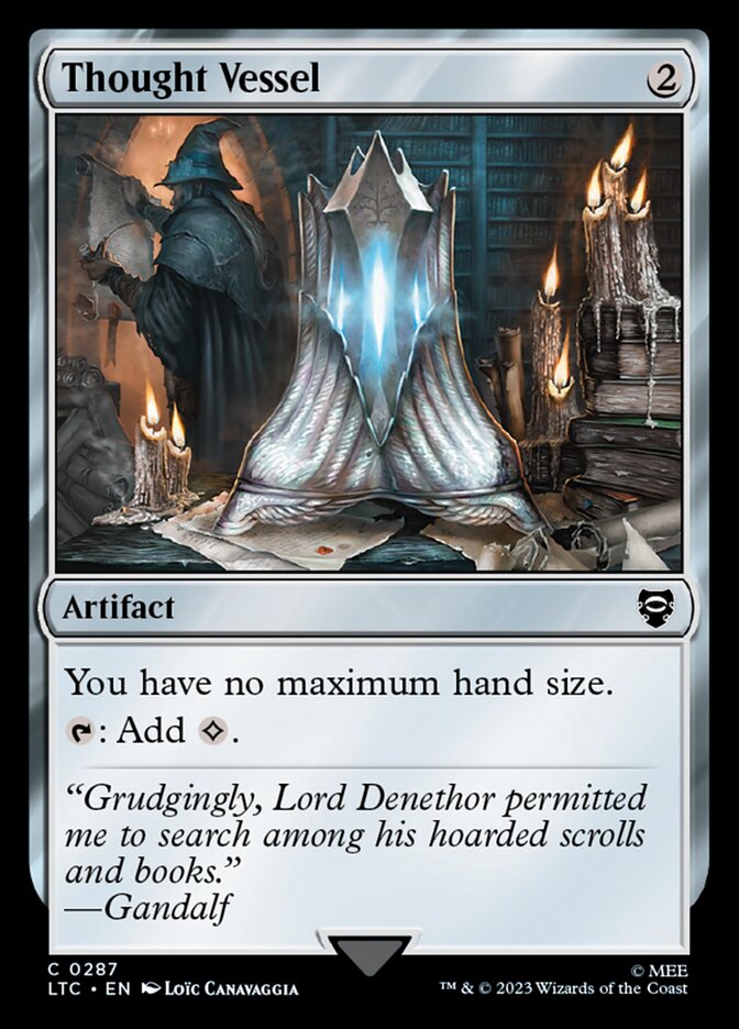 Thought Vessel LTC-287 Tales of Middle-earth Commander Magic card