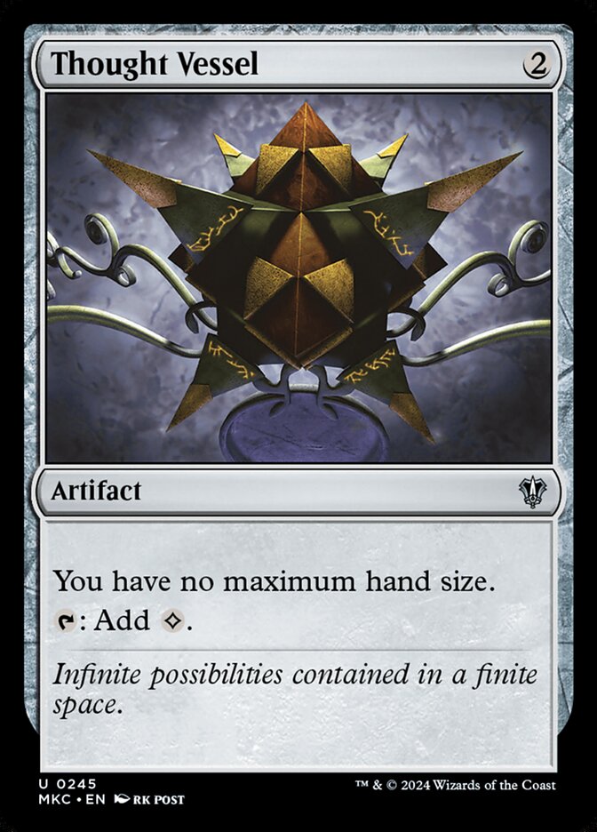Thought Vessel MKC-245 Murders at Karlov Manor Commander Magic card