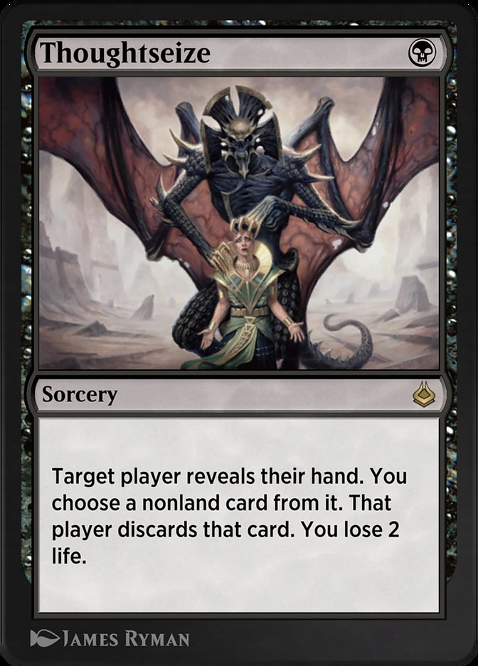Thoughtseize AKR-127 Amonkhet Remastered Magic card