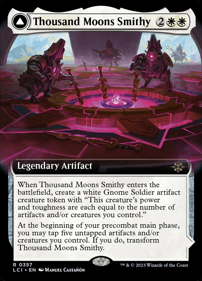 Thousand Moons Smithy // Barracks of the Thousand LCI-357 The Lost Caverns of Ixalan Magic card