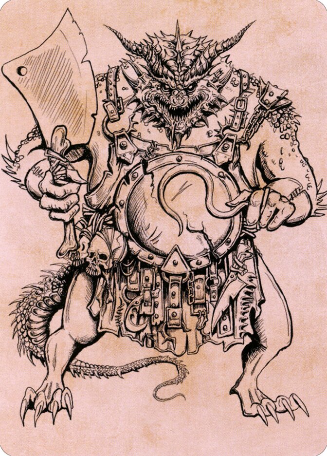 Thrakkus the Butcher // Thrakkus the Butcher ACLB-77 Battle for Baldur's Gate Art Series Magic card