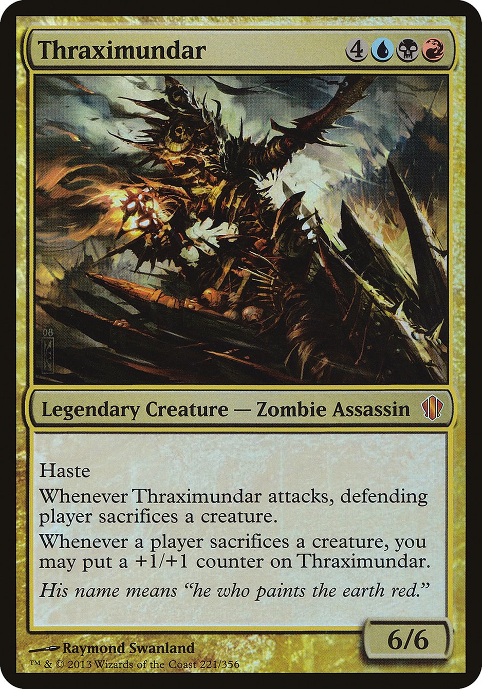 Thraximundar OC13-221 Commander 2013 Oversized Magic card