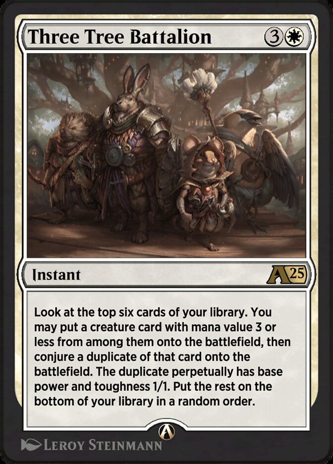 Three Tree Battalion YBLB-4 Alchemy: Bloomburrow Magic card