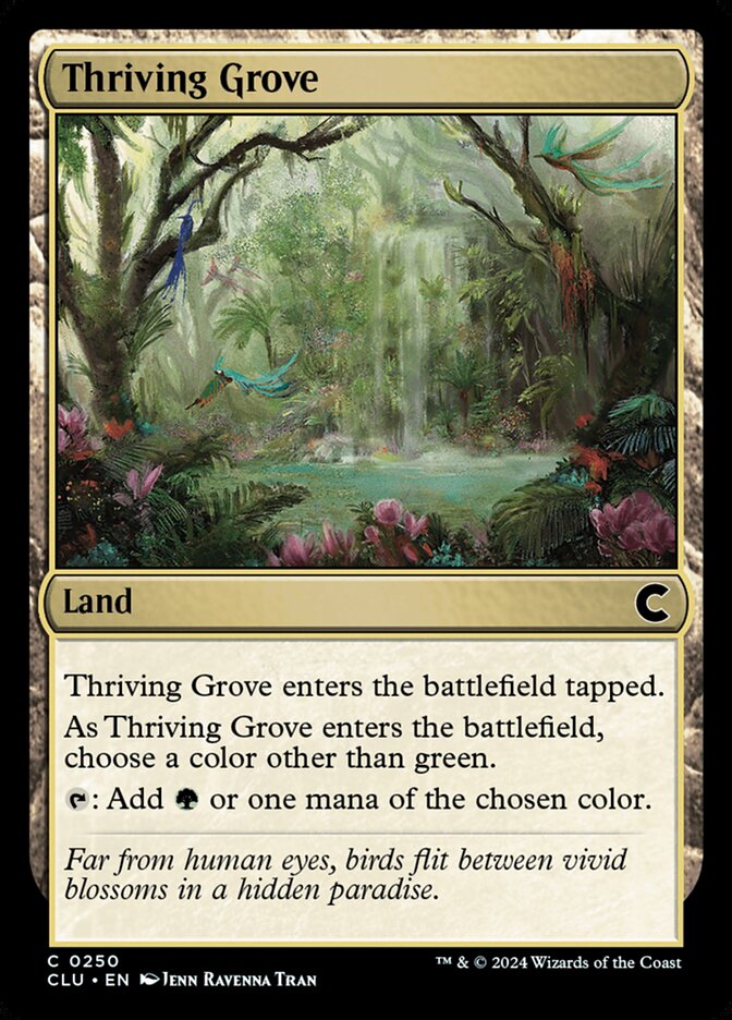 Thriving Grove CLU-250 Ravnica: Clue Edition Magic card