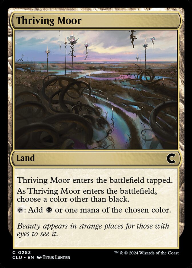 Thriving Moor CLU-253 Ravnica: Clue Edition Magic card