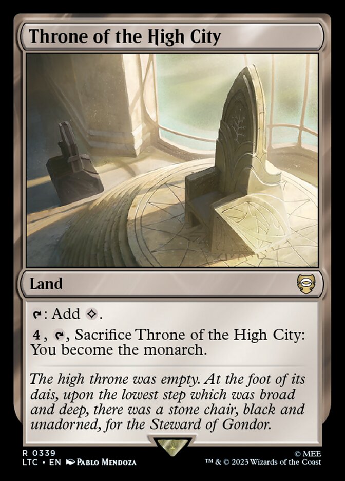 Throne of the High City LTC-339 Tales of Middle-earth Commander Magic card