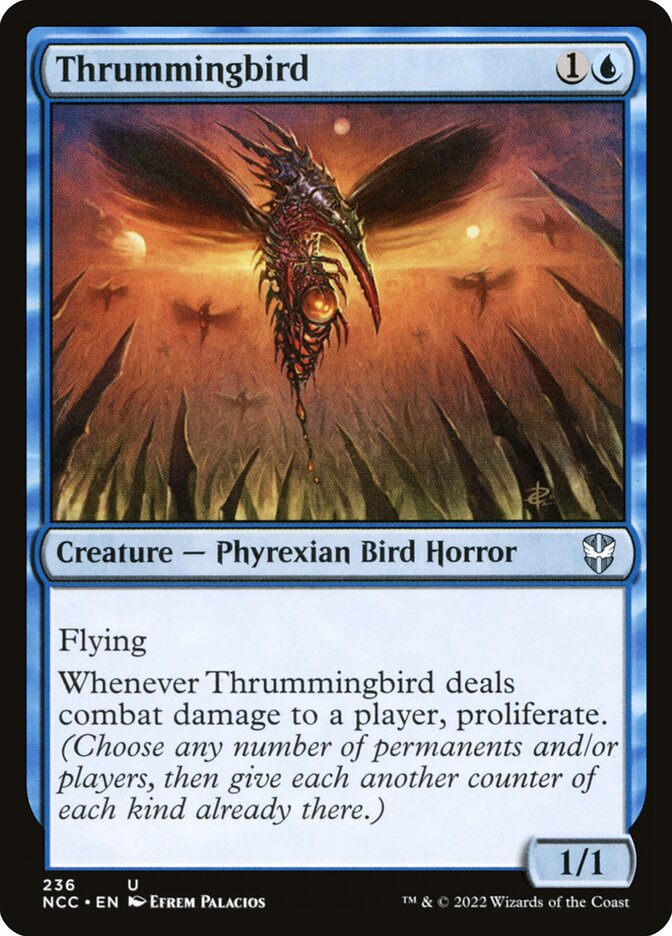 Thrummingbird NCC-236 New Capenna Commander Magic card